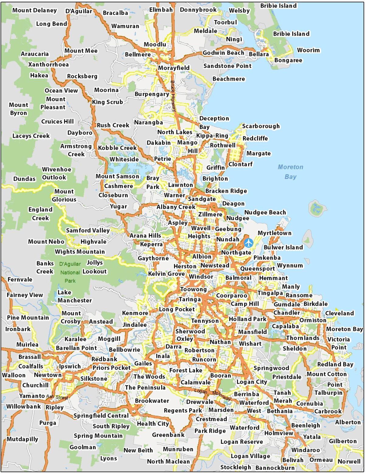 Brisbane-Map-Australia